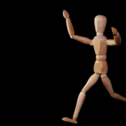 wooden artists model of a body