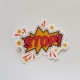 cartoon depiction of an explosion with the word STOP! in the middle