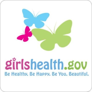 girls health.gov be healthy. be happy. be you. beautiful logo