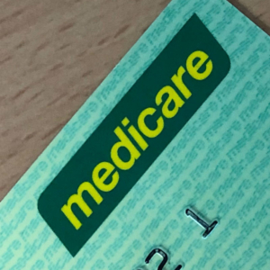 Medicare logo on an Australian Medicare card