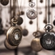 pocket watches hanging on chains