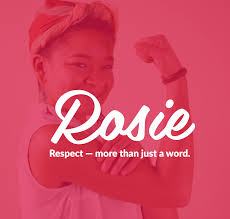 rosie respect - more than just a word logo