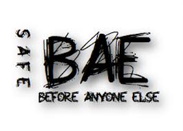 safe b a e before anyone else logo